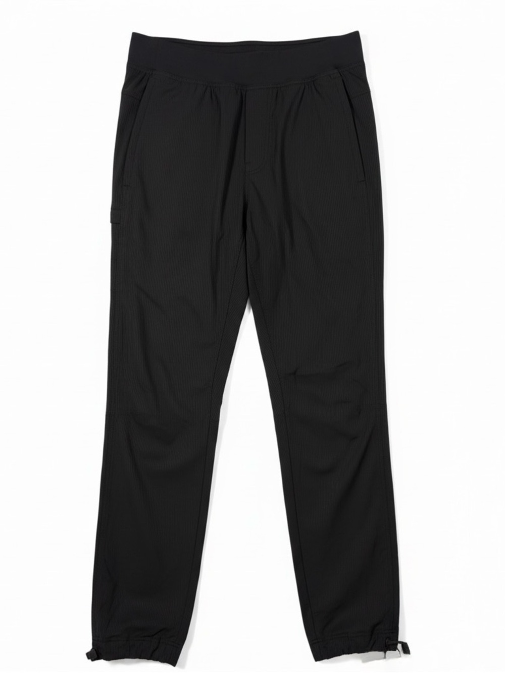 Lululemon Lined Cargo Jogger Pants Black Tonal Stripe Size Medium